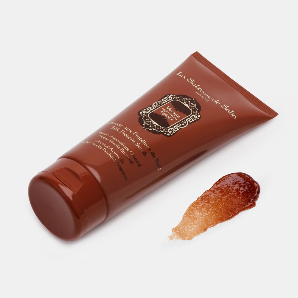 Гоммаж для тела La Sultane de Saba Протеины Шелка Амбра, Ваниль, Пачули, 200 мл