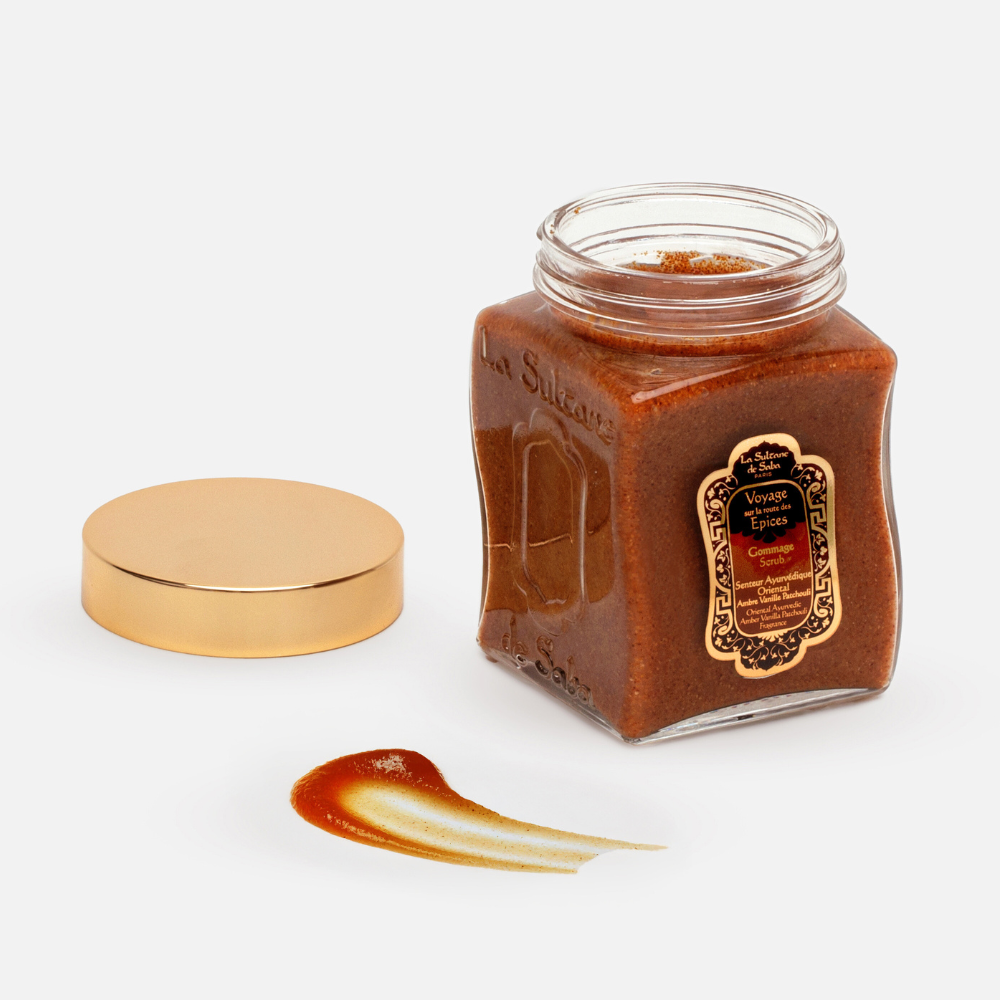 Гоммаж для тела La Sultane de Saba Аюрведа Амбра, Ваниль, Пачули, 300 г