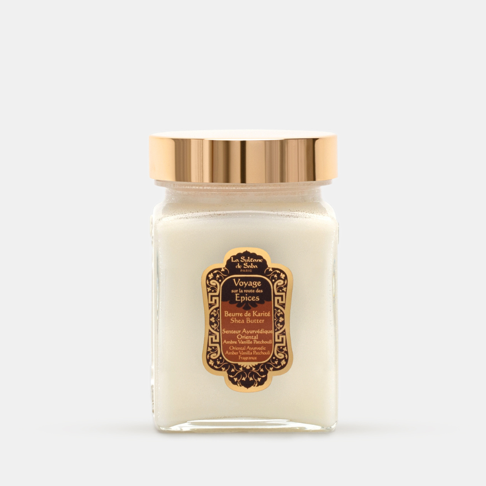 Масло карите для тела и волос La Sultane de Saba Амбра, Ваниль, Пачули, 300 мл