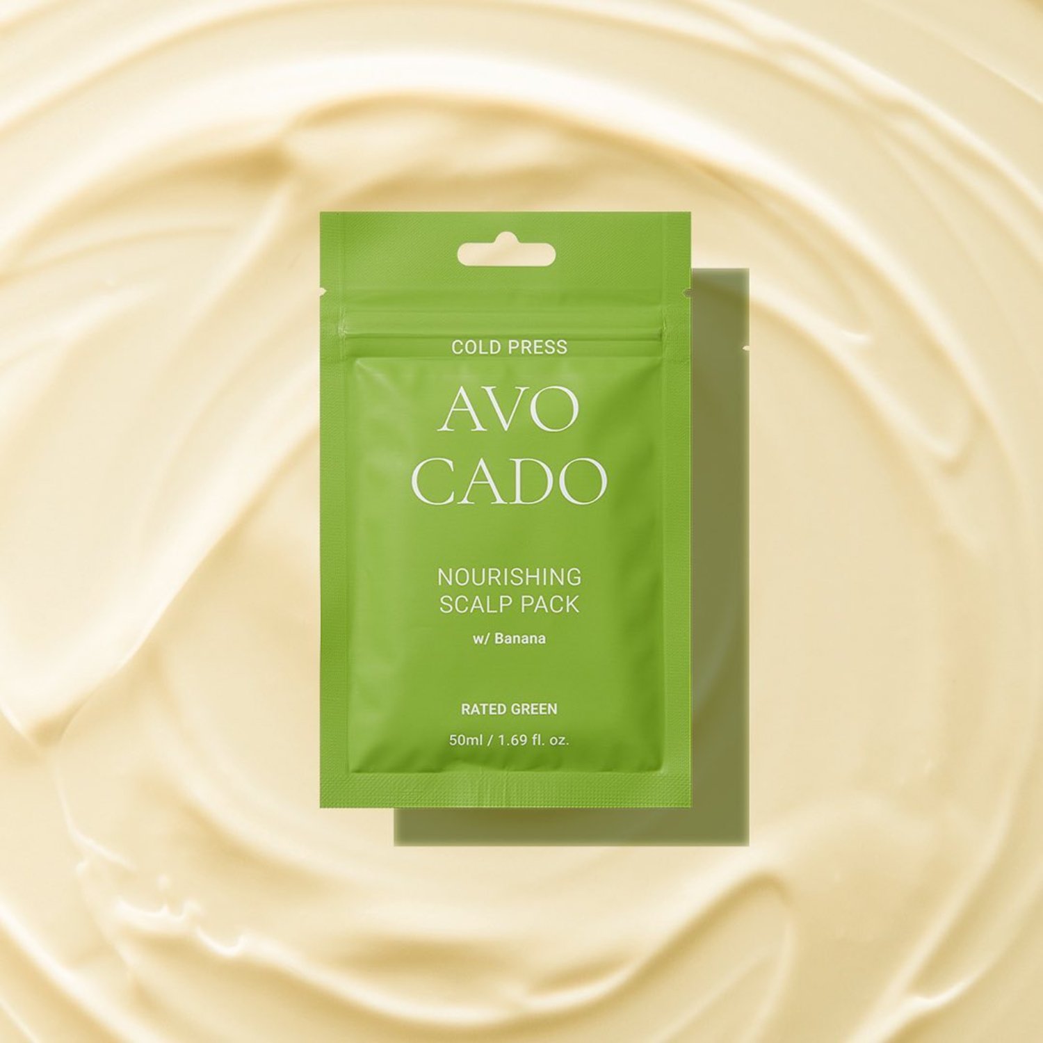 Суық сығымдалған авокадо майы қосылған RATED GREEN нәрлендіретін бас терісіне арналған маска, 50 мл
