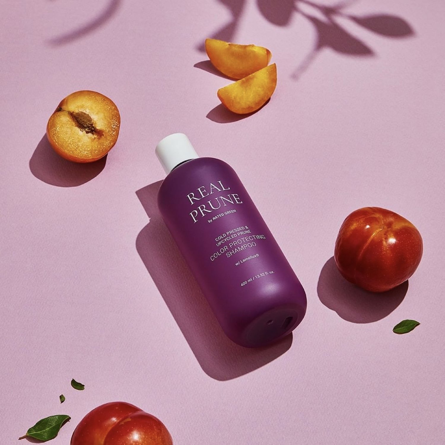 Шампунь для защиты окрашенных волос RATED GREEN c маслом чернослива холодного отжима REAL PRUNE, 400