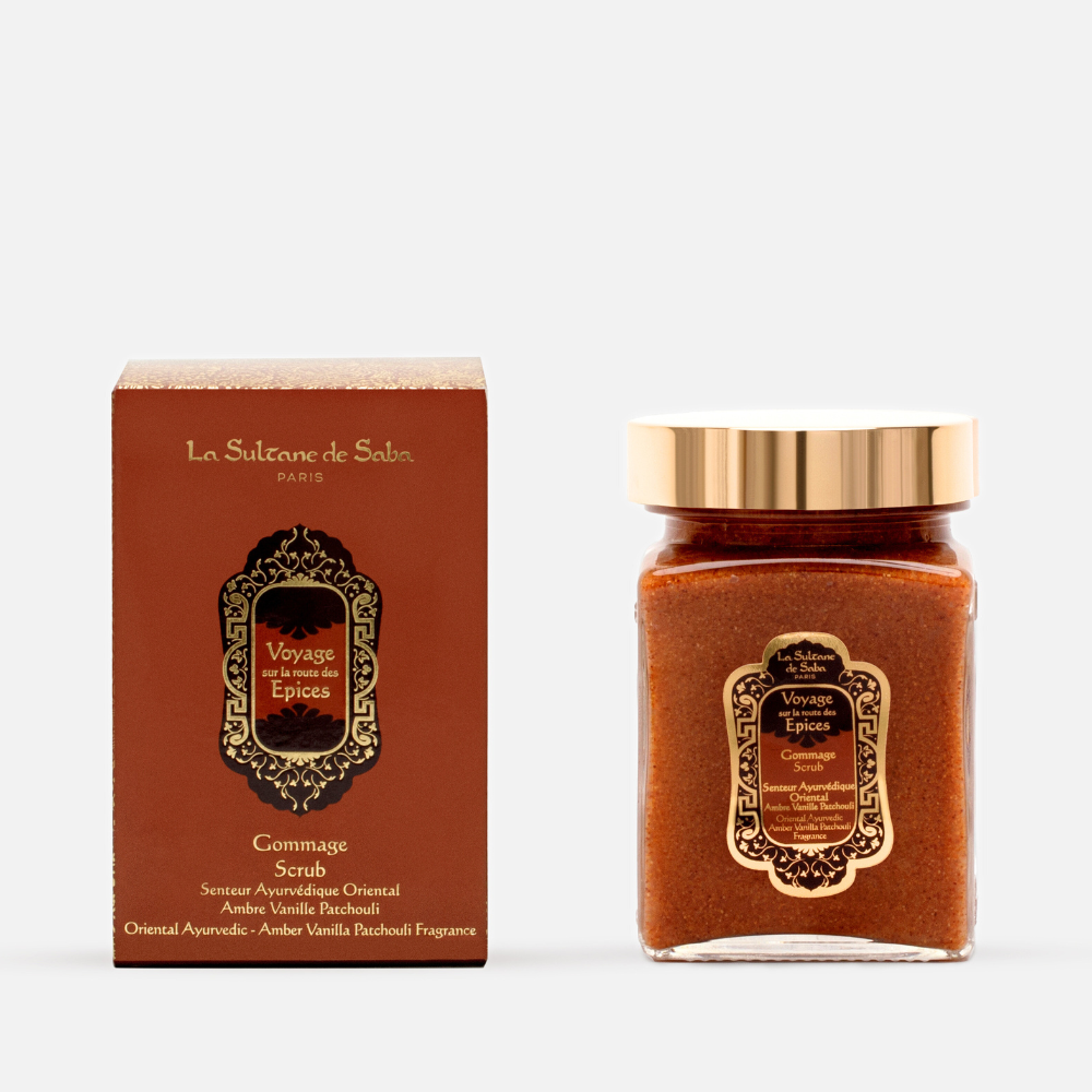 Гоммаж для тела La Sultane de Saba Аюрведа Амбра, Ваниль, Пачули, 300 г