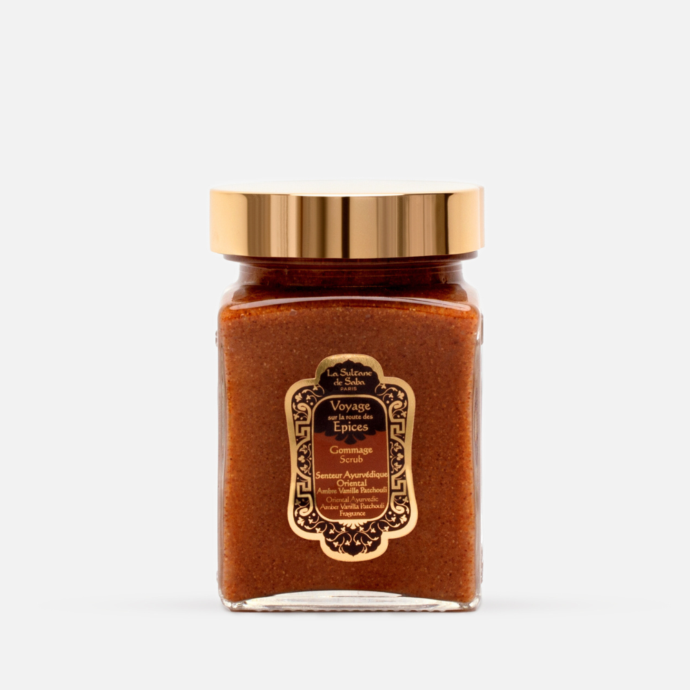 Гоммаж для тела La Sultane de Saba Аюрведа Амбра, Ваниль, Пачули, 300 г